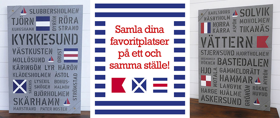 Samla dina favoritplatser på ett och samma ställe