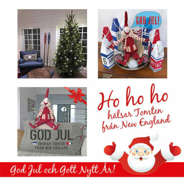 GOD JUL ÖNSKAR TOMTEN FRÅN NEW ENGLAND!