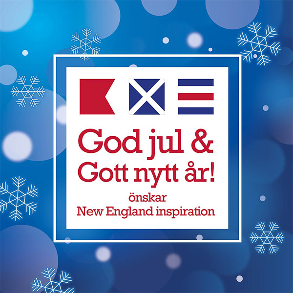 New England inspiration önskar god jul och gott nytt år!